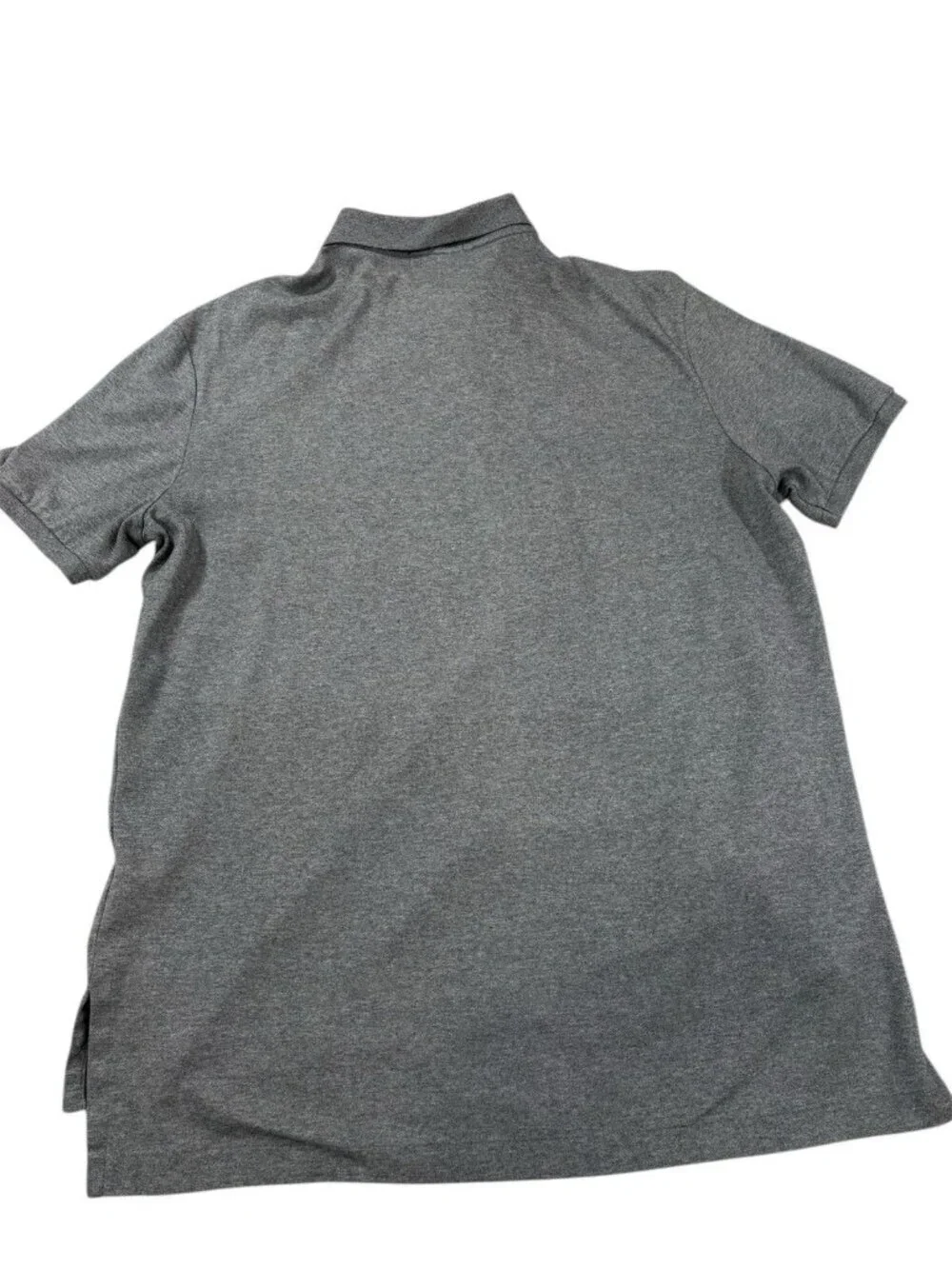 POLO RALPH LAUREN Men Large Pima Soft Touch Polo Gray Short Sleeve Preppy Soft